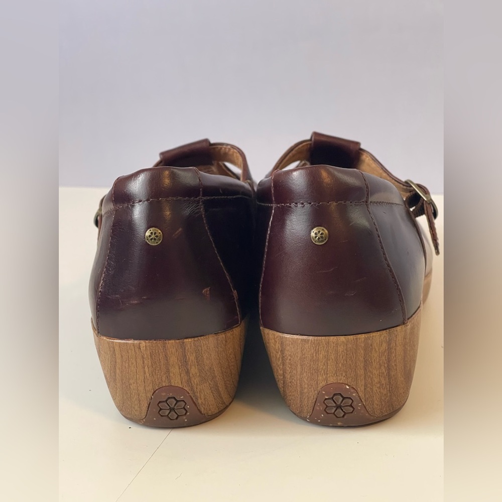 4EurSole 4Ever Mary Jane Mahogany Comfort T Strap Shoe 7M - Picture 5 of 16